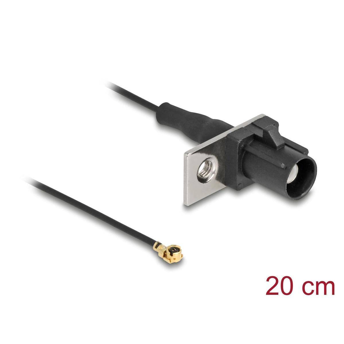 Delock Antennenkabel FAKRA A Stecker zu MHF I Stecker 1,13 - 20 cm 1 vorgestanzt