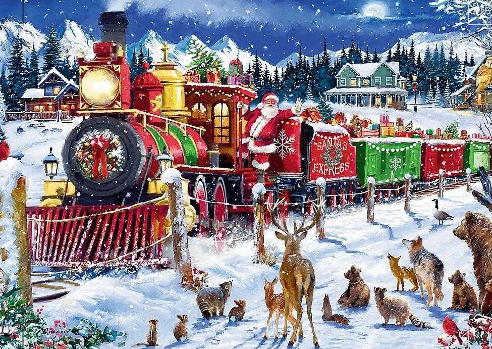 Puzzle da 1000 Pezzi UFT - Santa's Express