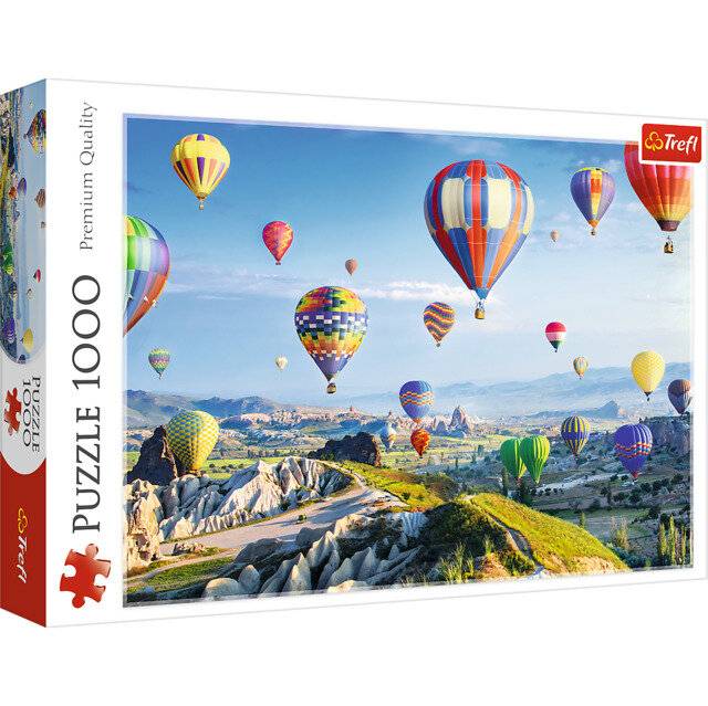 Puzzle 1000 Teile Ballons über Cappadoci