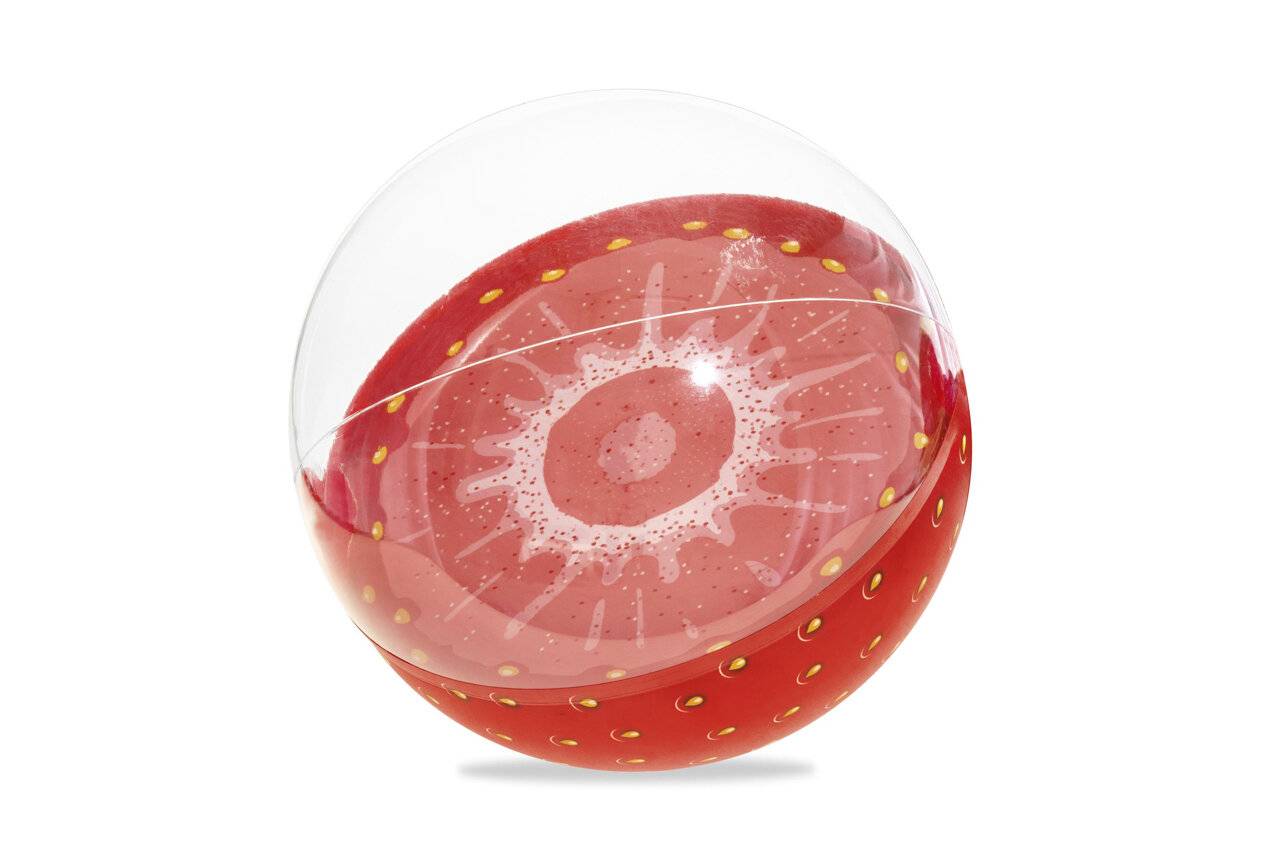 Aufblasbares Mikrofon - Mix (Erdbeere, Kiwi, Orange) 46cm