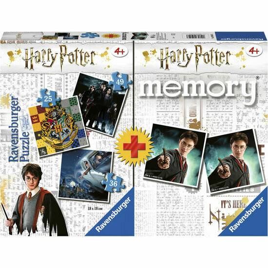 Harry Potter 3 Puzzles + Memory Multipack