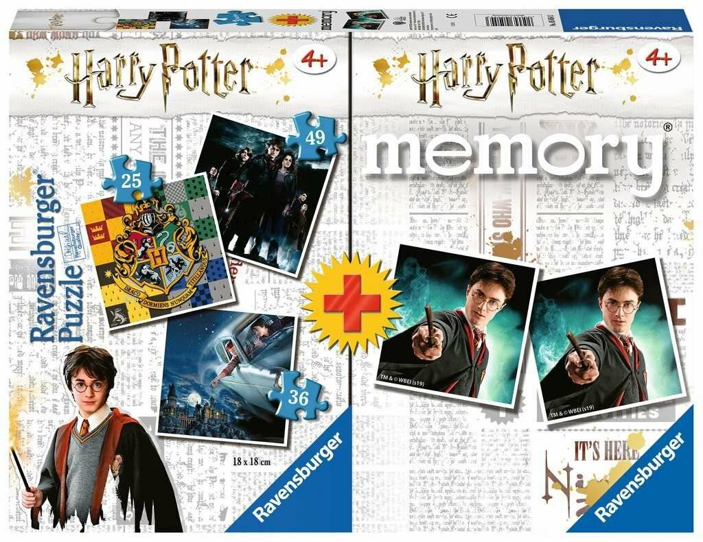 Harry Potter 3 Puzzles + Memory Multipack