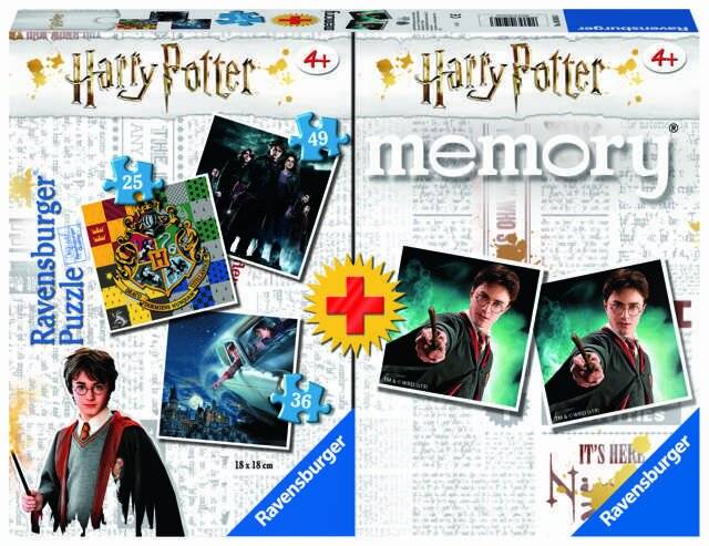 Harry Potter 3 Puzzles + Memory Multipack