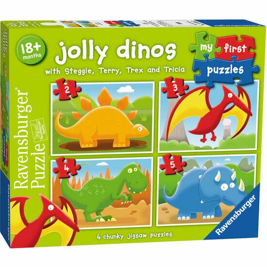 Dinosaurier-Puzzle 2+3+4+5Stück
