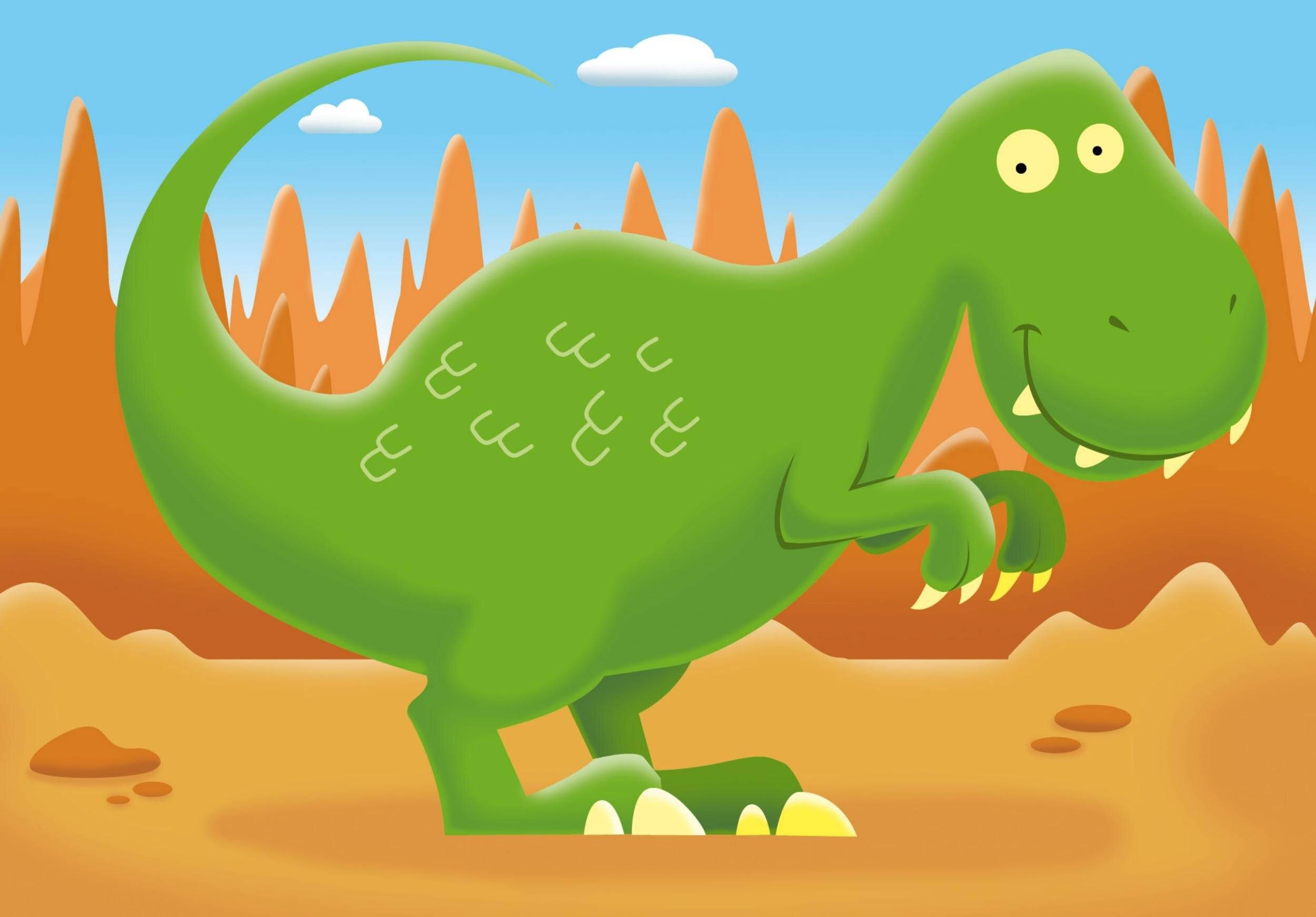 Dinosaurier-Puzzle 2+3+4+5Stück