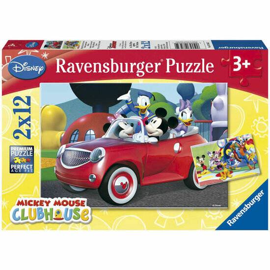 Disney Mickey Minnie und Co. Puzzle 2x12St.