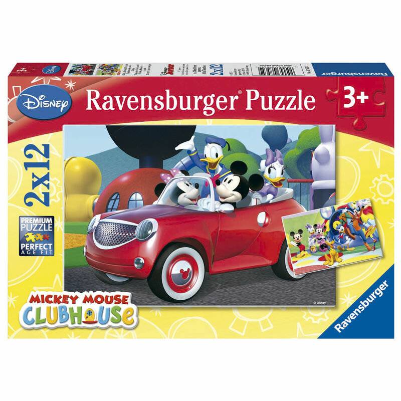 Disney Mickey Minnie und Co. Puzzle 2x12St.