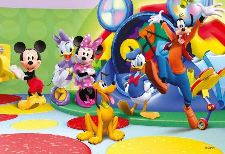 Disney Mickey Minnie und Co. Puzzle 2x12St.