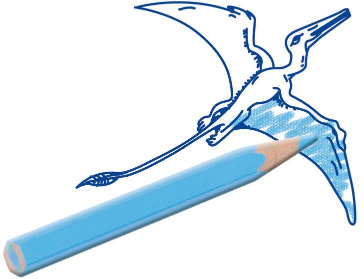 Aufgezogene Dinosaurier