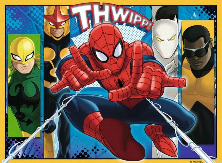 Marvel Ultimatives Spiderman-Puzzle 12+16+20+24 Teile