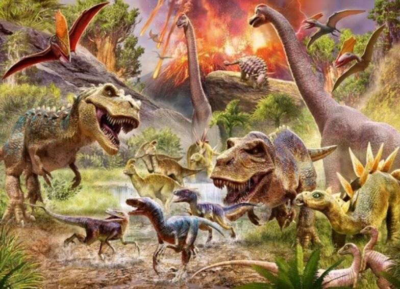 RAVENSBURGER Puzzle Dinosaurier auf der Flucht 60 Teile