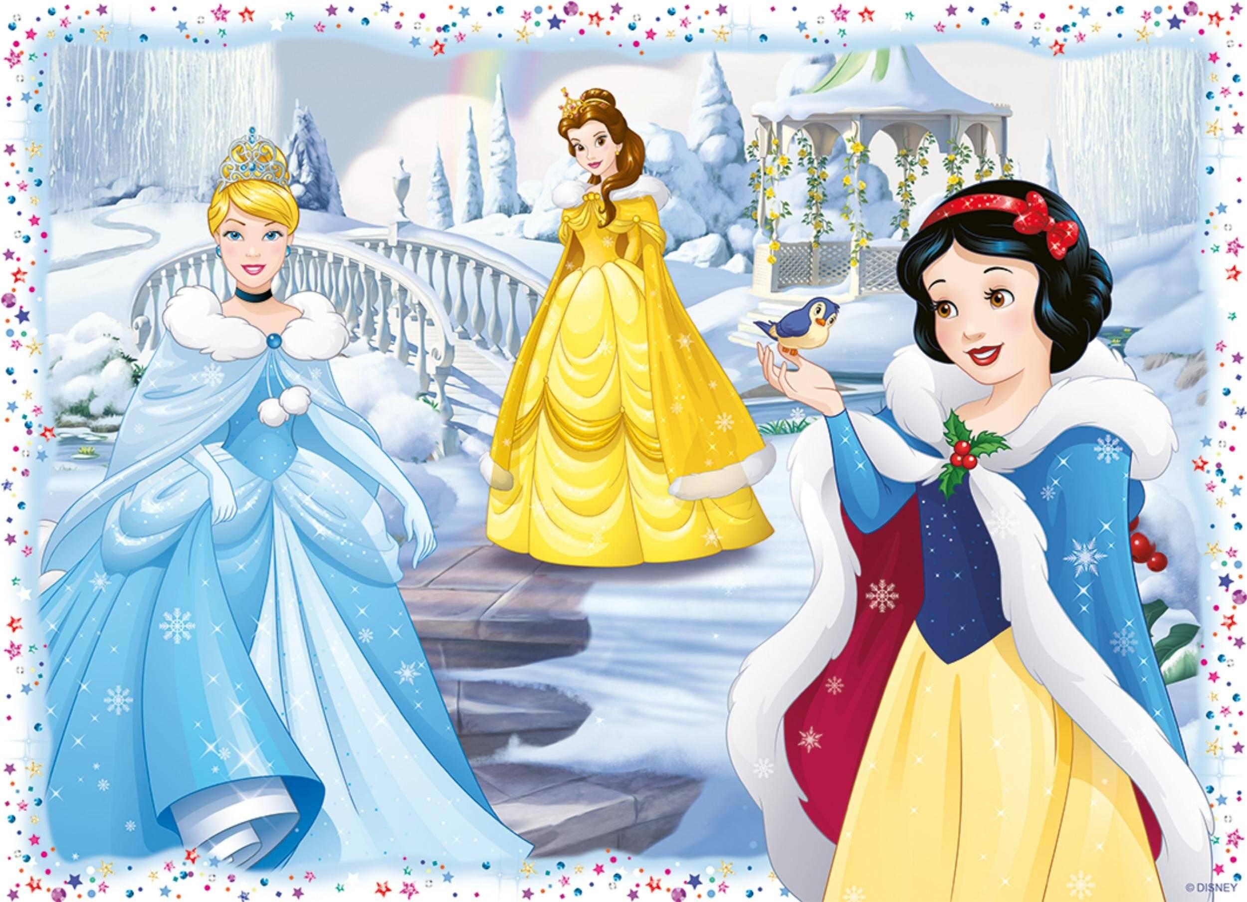 RAVENSBURGER Puzzle Disney: Prinzessinnen 4x100 Teile
