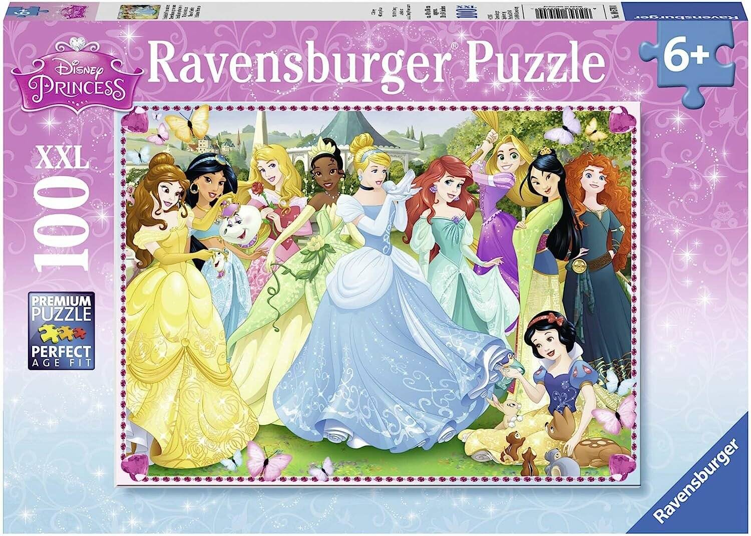 RAVENSBURGER Disney Prinzessinnen Puzzle: Zeit zu glänzen XXL 100 Teile
