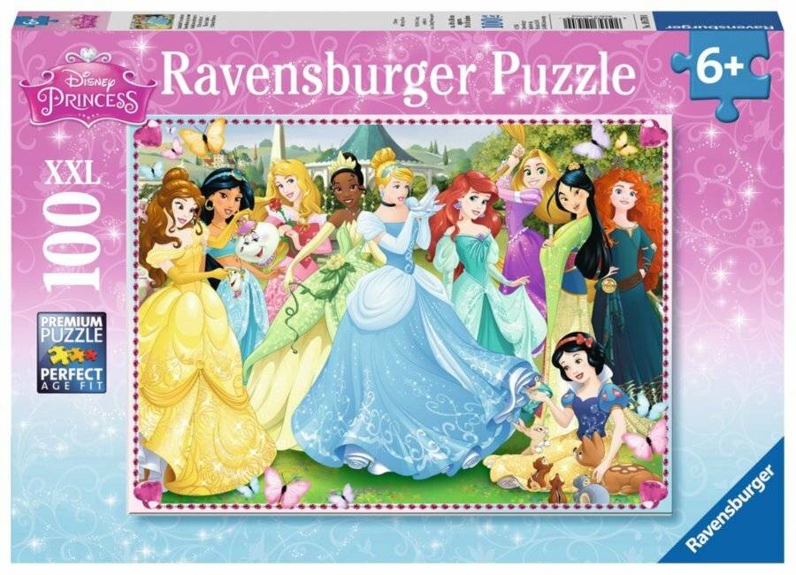 RAVENSBURGER Disney Prinzessinnen Puzzle: Zeit zu glänzen XXL 100 Teile