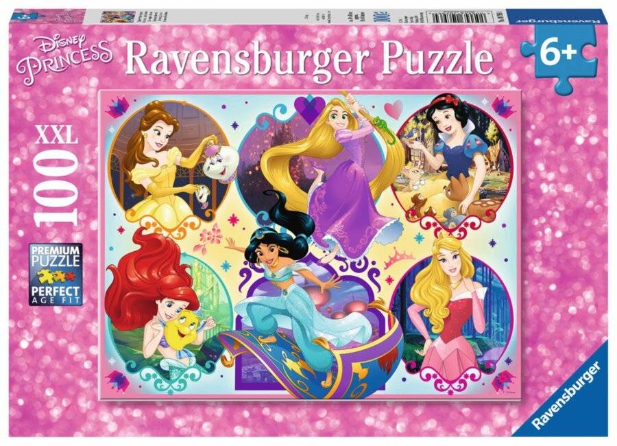 RAVENSBURGER Disney Prinzessinnen Puzzle: Sei stark, sei dein XXL 100 Teile