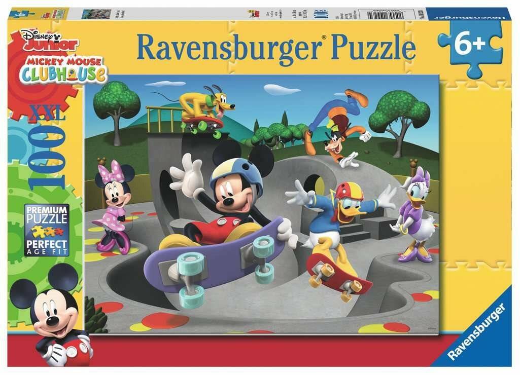 RAVENSBURGER Puzzle Mickey & Minnie: Im Skatepark XXL 100 Teile