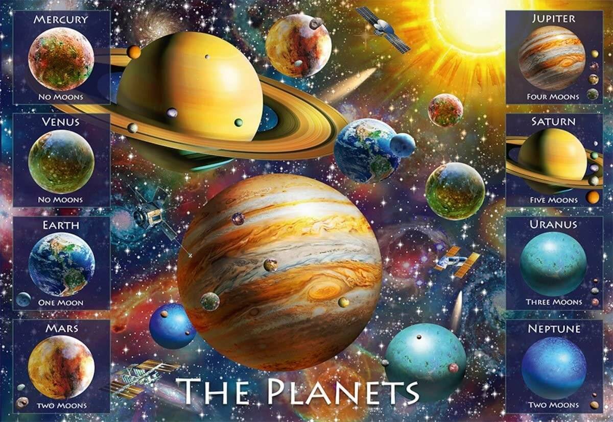 RAVENSBURGER Puzzle Planeten XXL 100 Teile