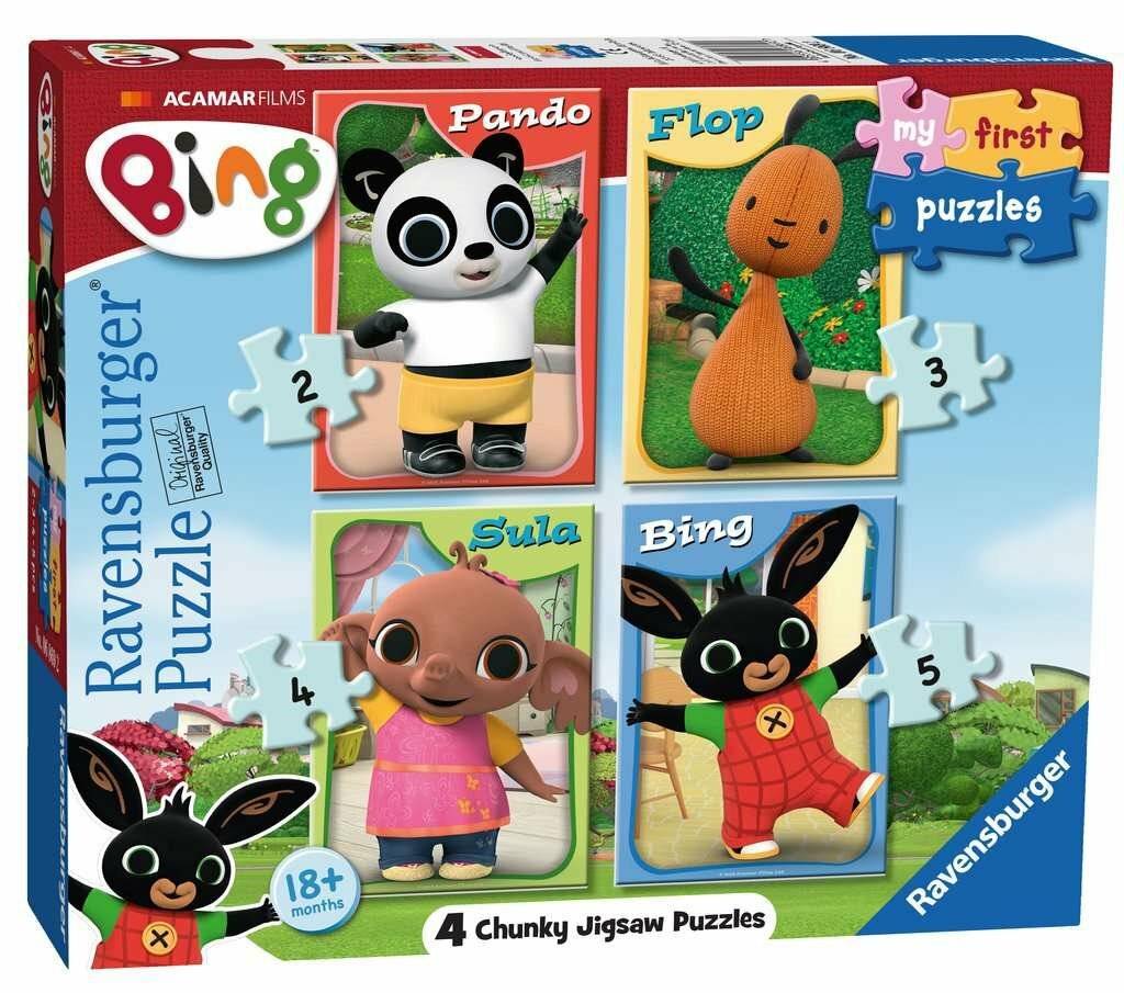 RAVENSBURGER My First Bing Puzzle: Freunde 4in1 (2,3,4,5 Teile)