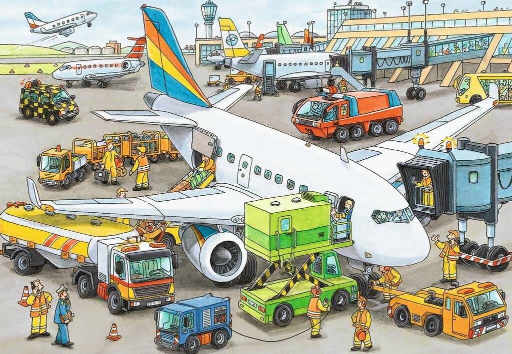 RAVENSBURGER Busy Airport Puzzle 35 Teile