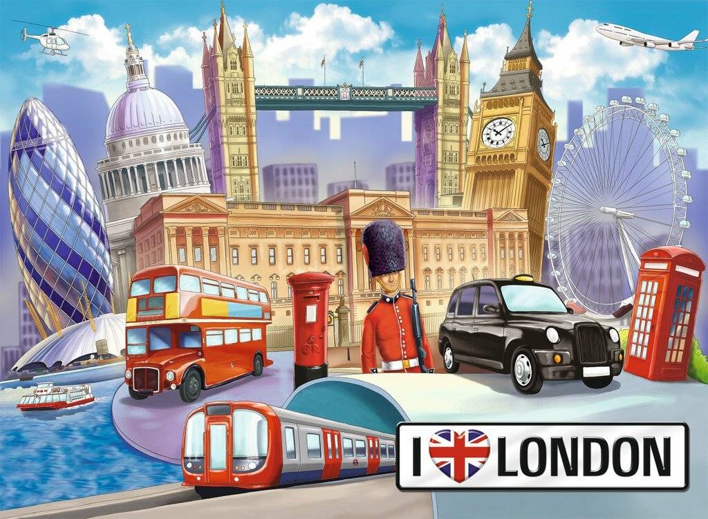 RAVENSBURGER Puzzle London, UK XXL 100 Teile