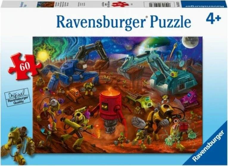 RAVENSBURGER Puzzle Weltraum-Baustelle 60 Teile