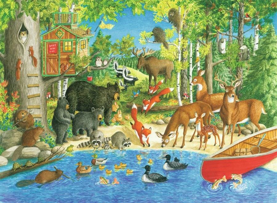 RAVENSBURGER Puzzle Waldfreunde XXL 200 Teile