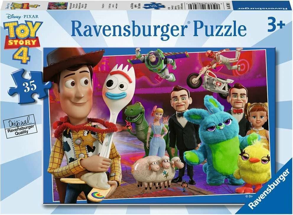 RAVENSBURGER Puzzle Toy Story 4: Woody und Forky 35 Teile
