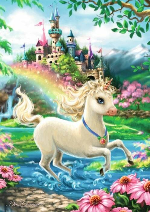 RAVENSBURGER Puzzle Einhornschloss 35 Teile