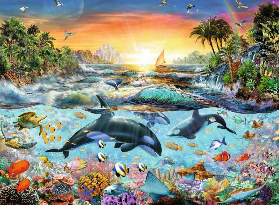 RAVENSBURGER Walfischbucht Puzzle XXL 200 Teile