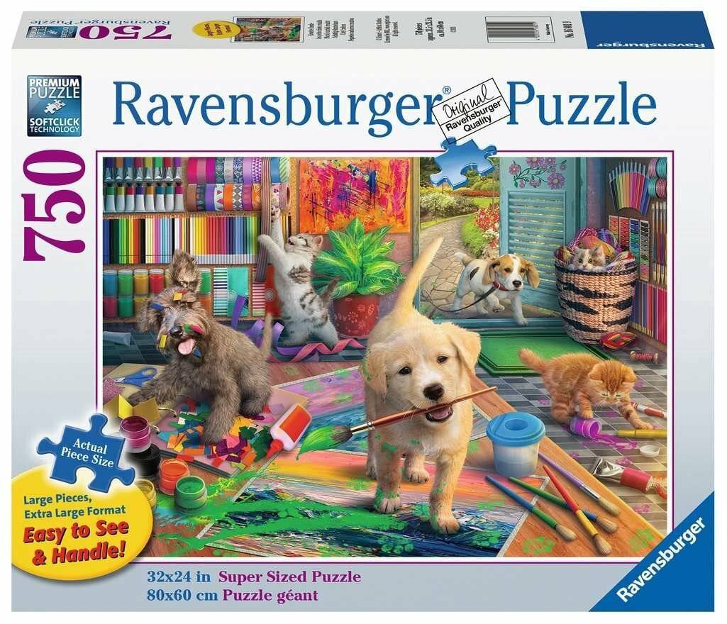 RAVENSBURGER Puzzle Niedliche Künstler XL 750 Teile