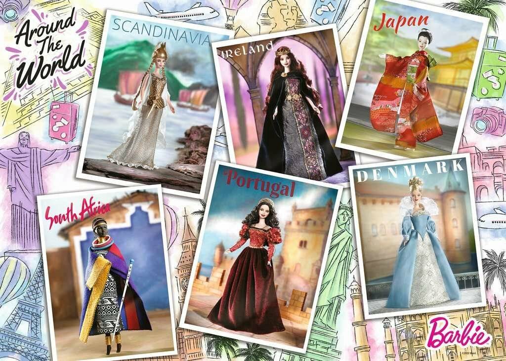 RAVENSBURGER Puzzle Barbie: Rund um die Welt 1000 Teile