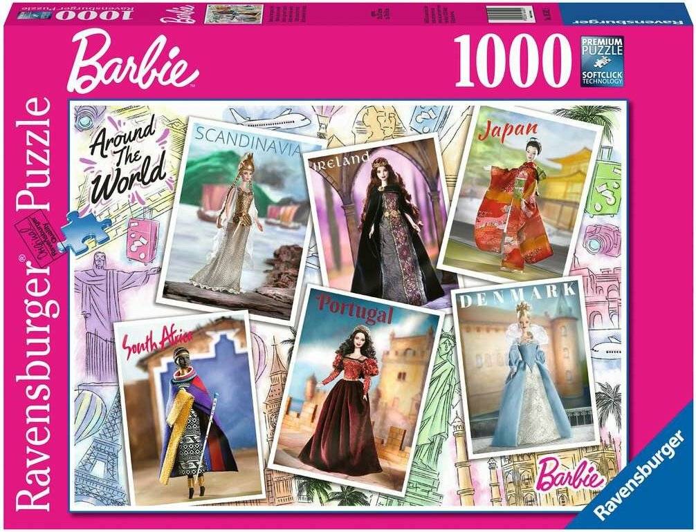 RAVENSBURGER Puzzle Barbie: Rund um die Welt 1000 Teile