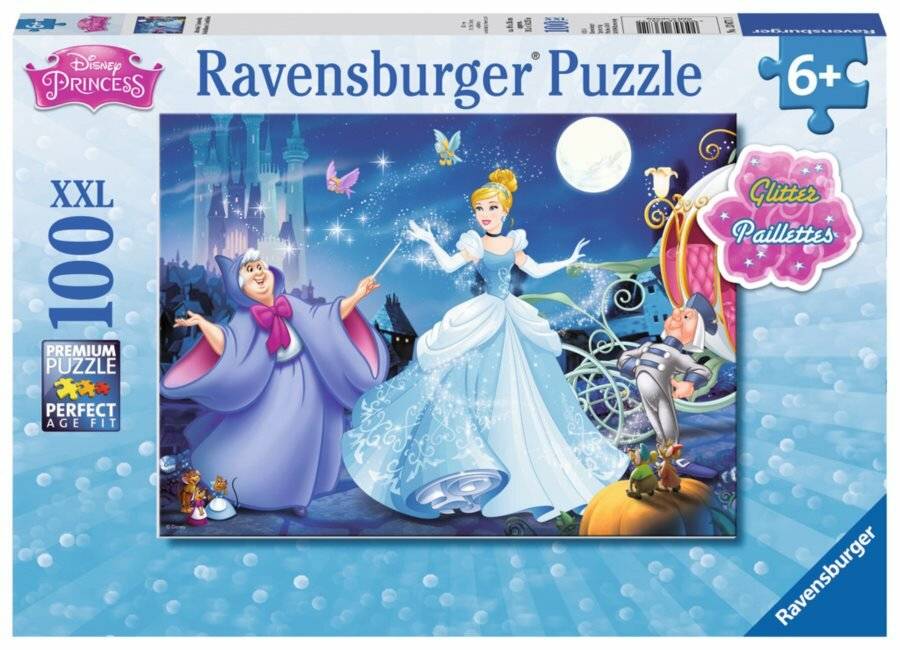 RAVENSBURGER Glitzerpuzzle Aschenputtel XXL 100 Teile