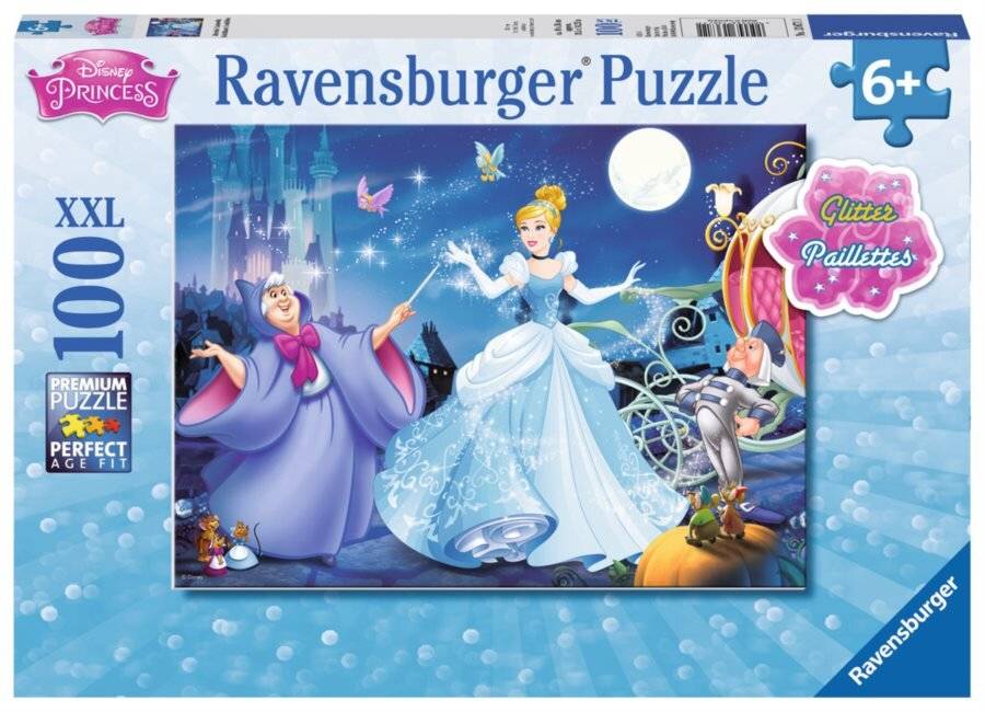 RAVENSBURGER Glitzerpuzzle Aschenputtel XXL 100 Teile