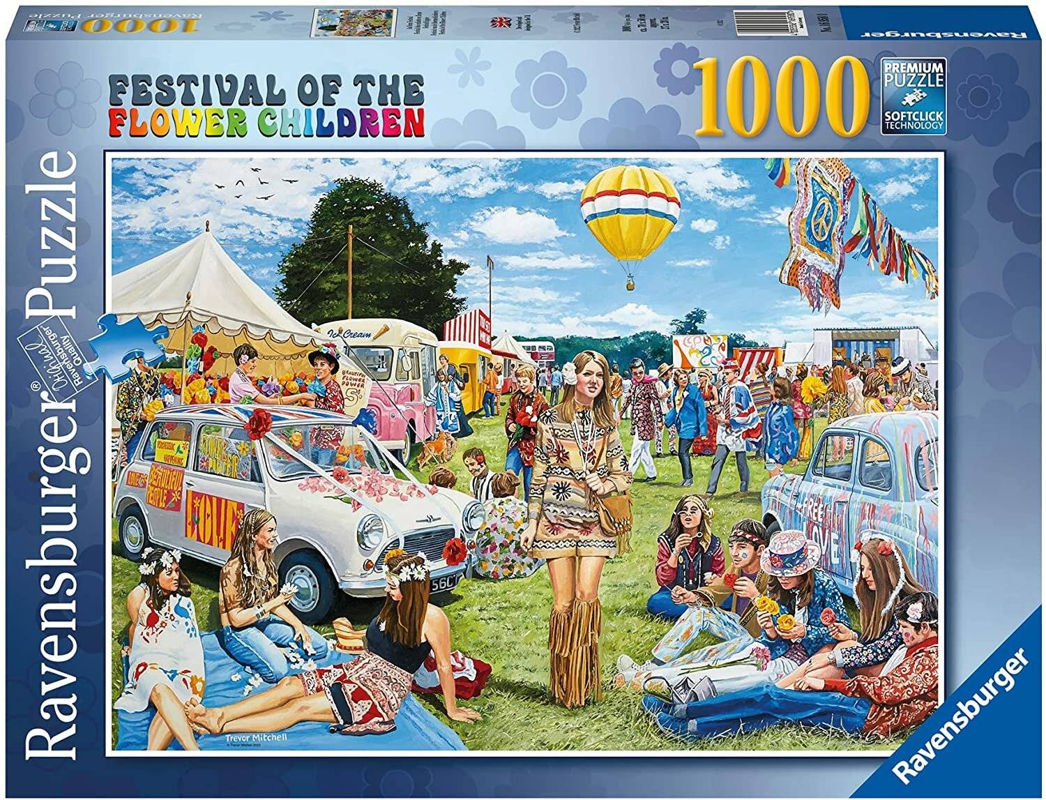 RAVENSBURGER Blumenkinder Festival Puzzle 1000 Teile