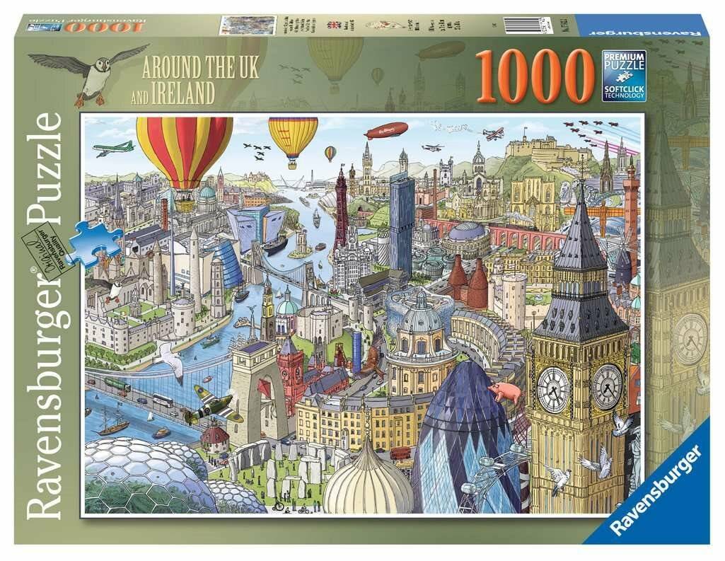 RAVENSBURGER Puzzle Around Great Britain and Ireland 1000 Teile