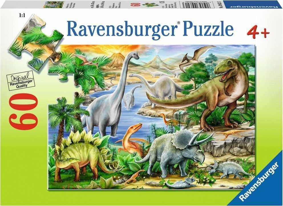 RAVENSBURGER Puzzle Prähistorisches Leben 60 Teile