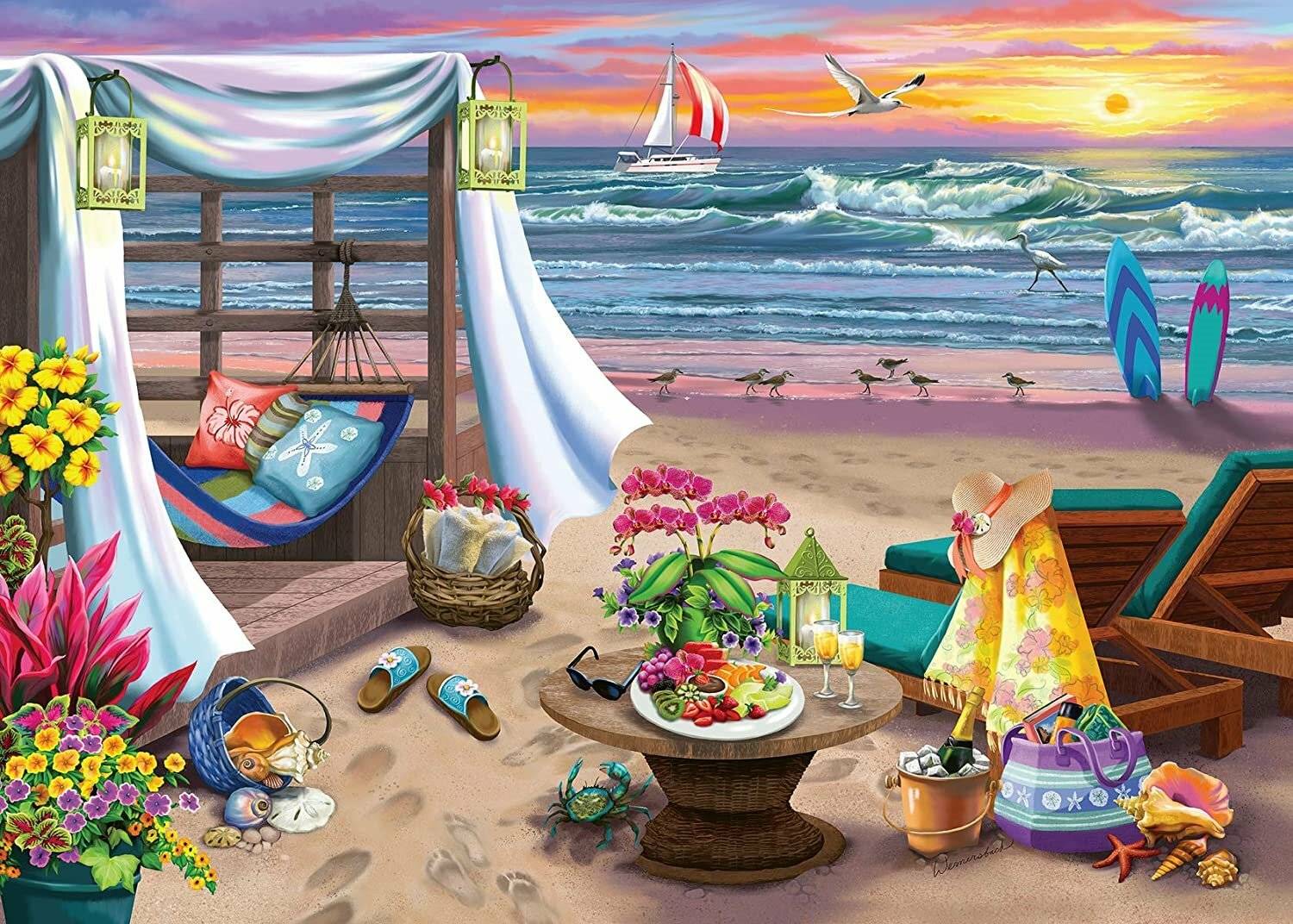 RAVENSBURGER Cabana Beach Puzzle XXL 500 Teile