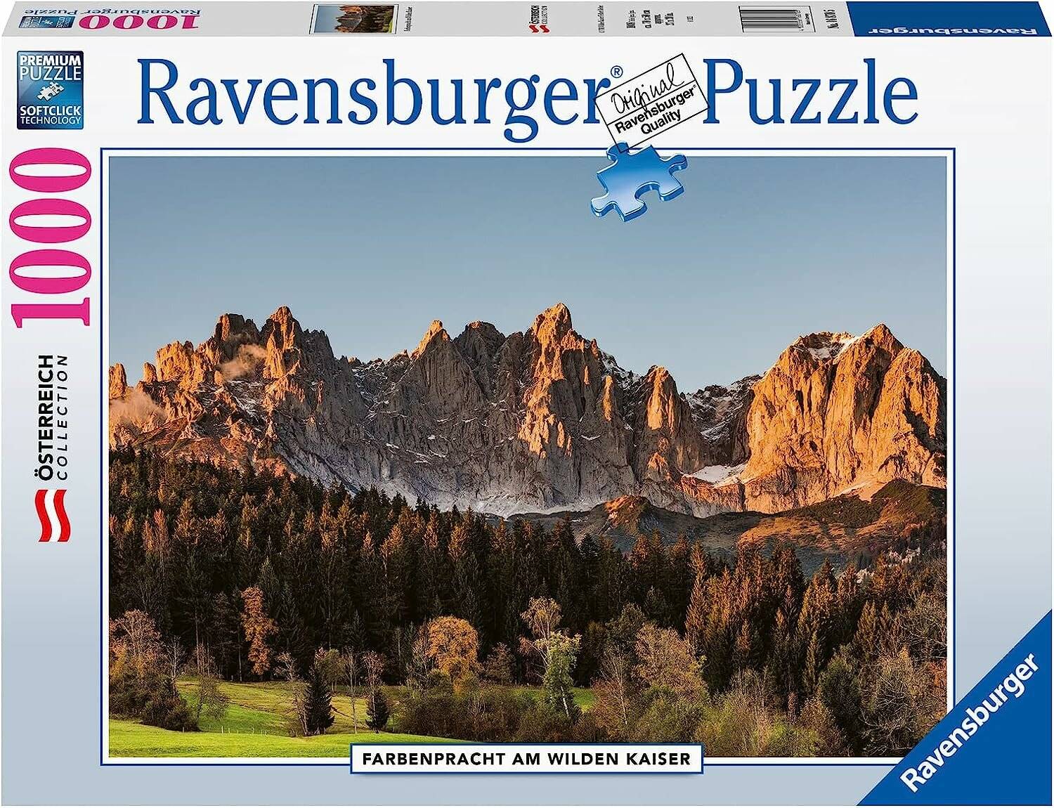 RAVENSBURGER Puzzle Farbig Wilder Kaiser, Österreich 1000 Teile
