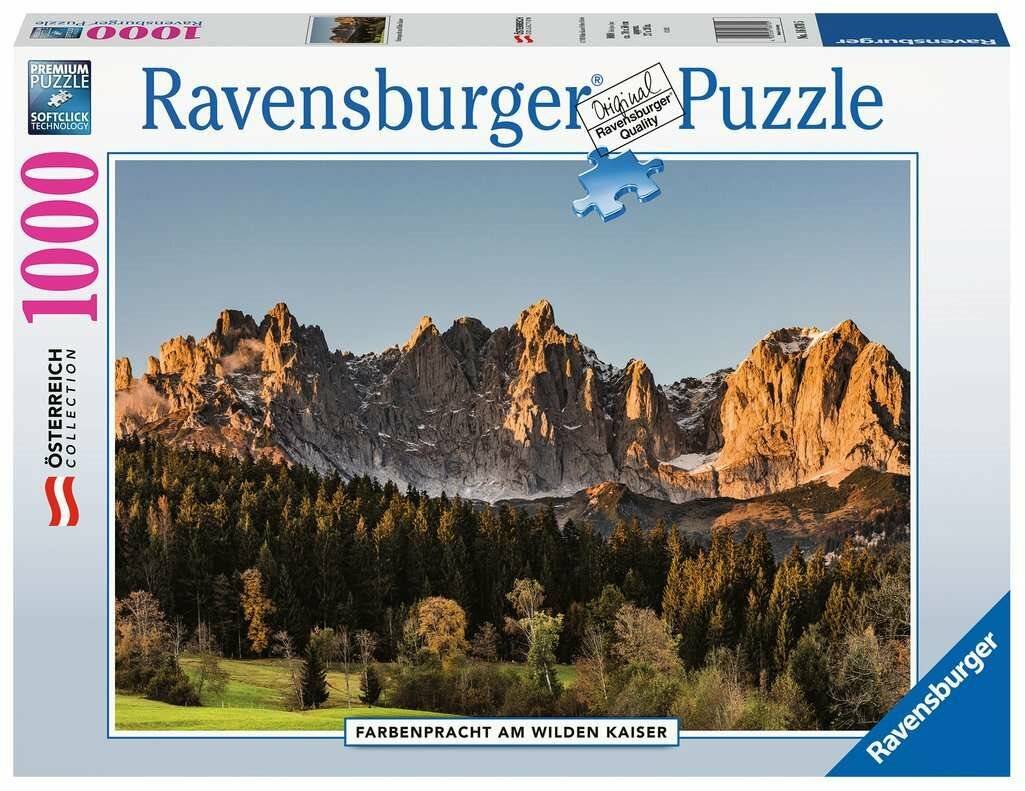 RAVENSBURGER Puzzle Farbig Wilder Kaiser, Österreich 1000 Teile