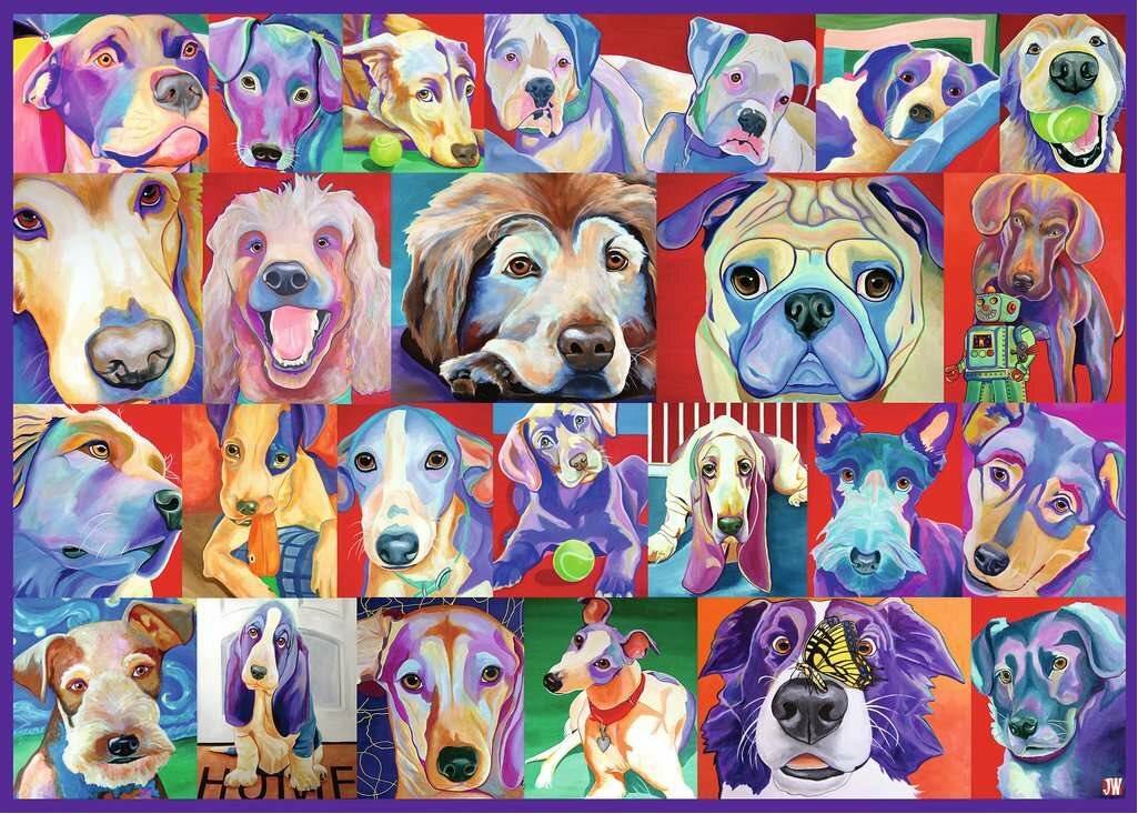 RAVENSBURGER Puzzle Hallo Hunde XXL 500 Teile