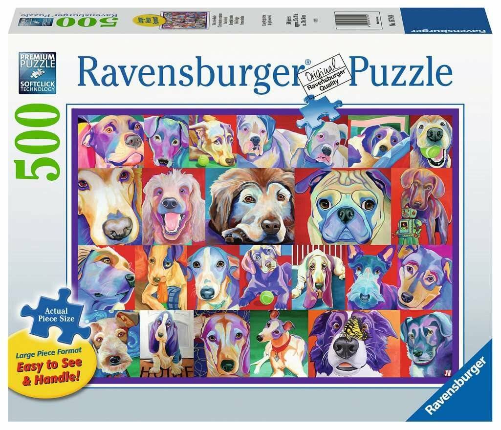 RAVENSBURGER Puzzle Hallo Hunde XXL 500 Teile