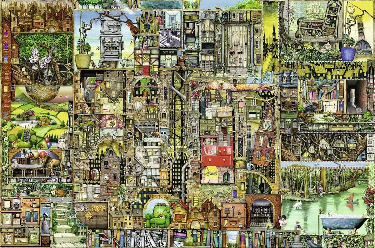 RAVENSBURGER Puzzle Bizarre Stadt 5000 Teile