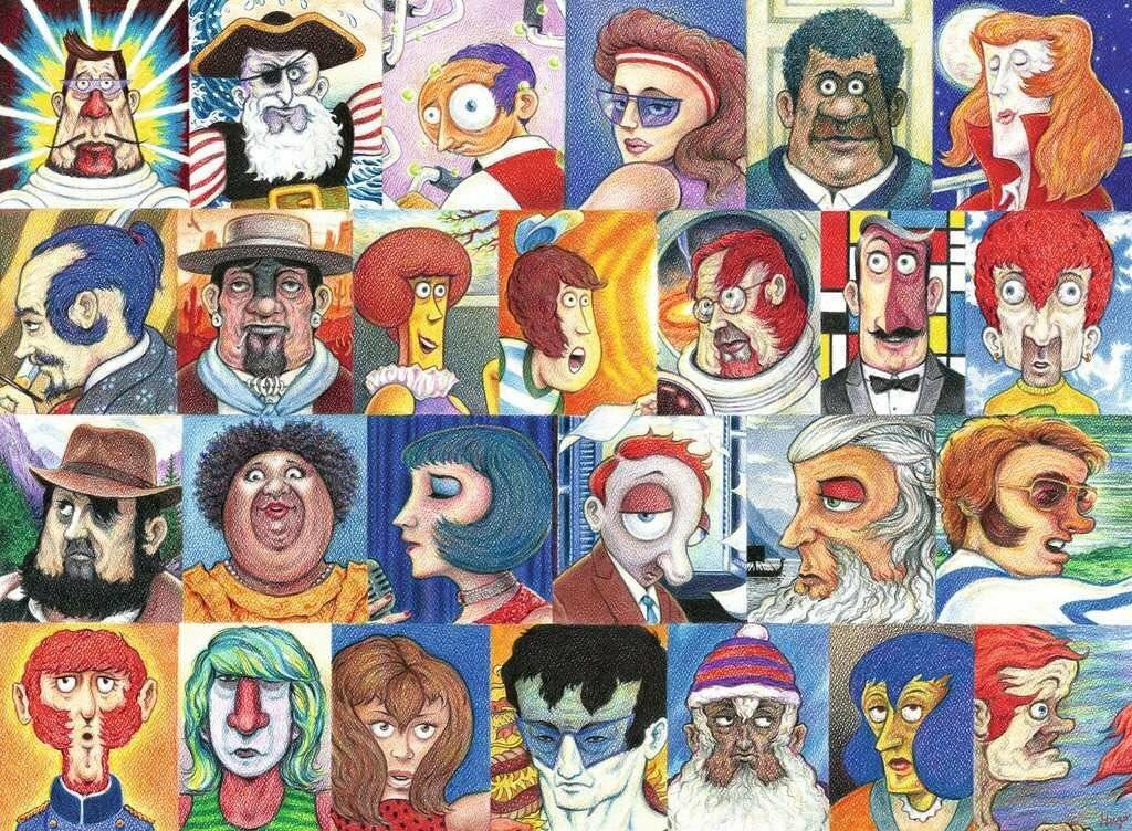 RAVENSBURGER Puzzle Alphabet in Gesichtern 500 Teile