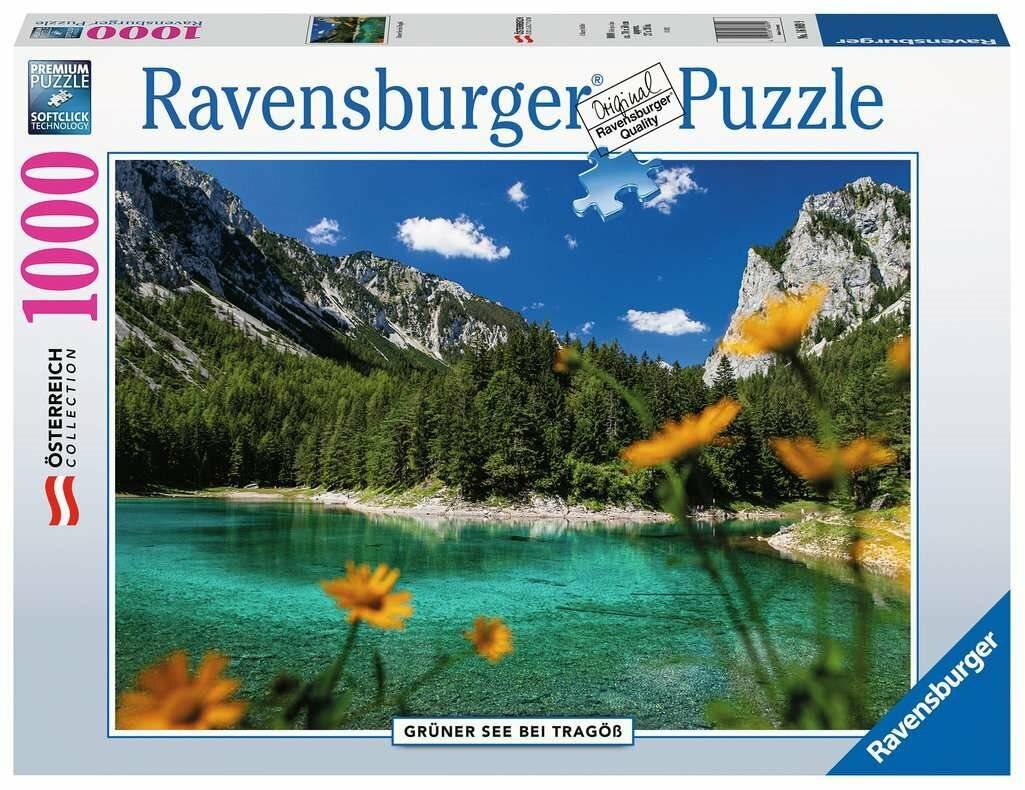 RAVENSBURGER Puzzle Grüner See, Tragöß, Österreich 1000 Teile