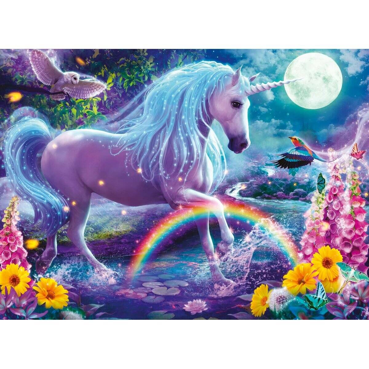 RAVENSBURGER Glitzerpuzzle Einhorn XXL 100 Teile