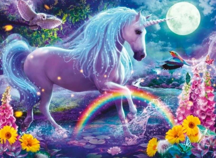RAVENSBURGER Glitzerpuzzle Einhorn XXL 100 Teile