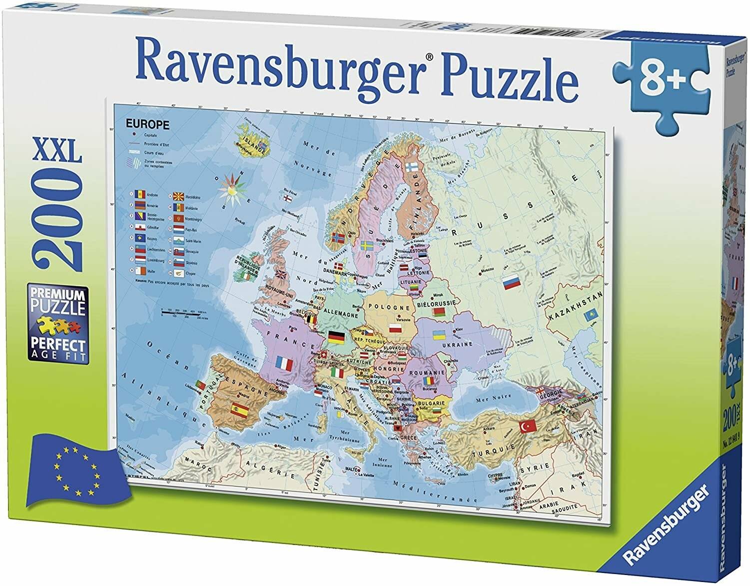 RAVENSBURGER Puzzle Europakarte XXL (Französisch) 200 Teile