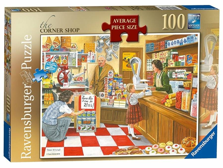 RAVENSBURGER Straßenecke Ladenpuzzle 100 Teile