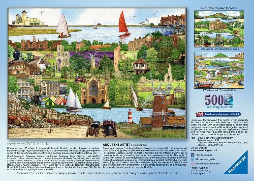 RAVENSBURGER Escape to Norfolk Puzzle 500 Teile